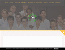 Tablet Screenshot of karate-club-nieppois.fr